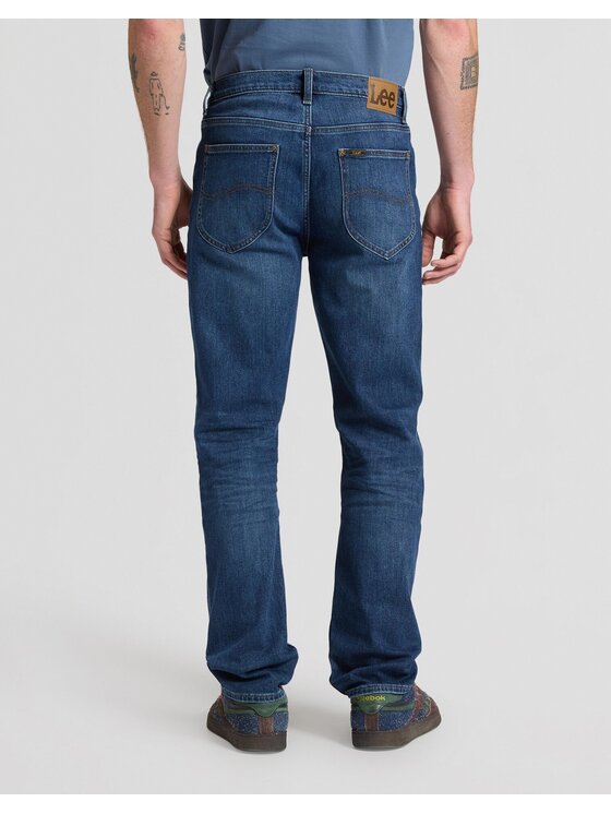 Lee Lee Jeansy WEST Niebieski Straight Leg