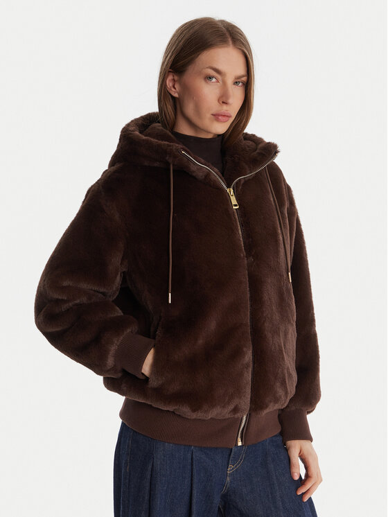 Guess Guess Kožešina W5BL66 W3890 Hnědá Regular Fit