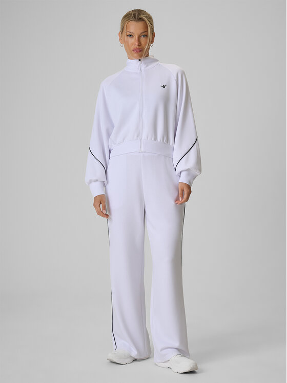 4F 4F Bluza STREFA KIBICA Biały Regular Fit