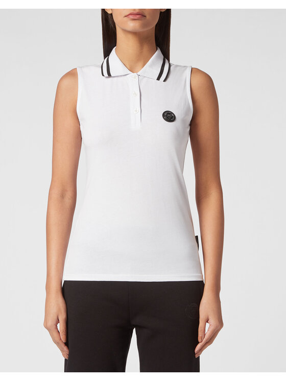 Plein Sport Plein Sport Top 4901 Bílá Regular Fit