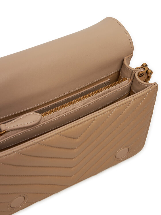 PINKO PINKO Torebka Love Click Mini AI 24-25 PLTT 100067 A0GK Beżowy