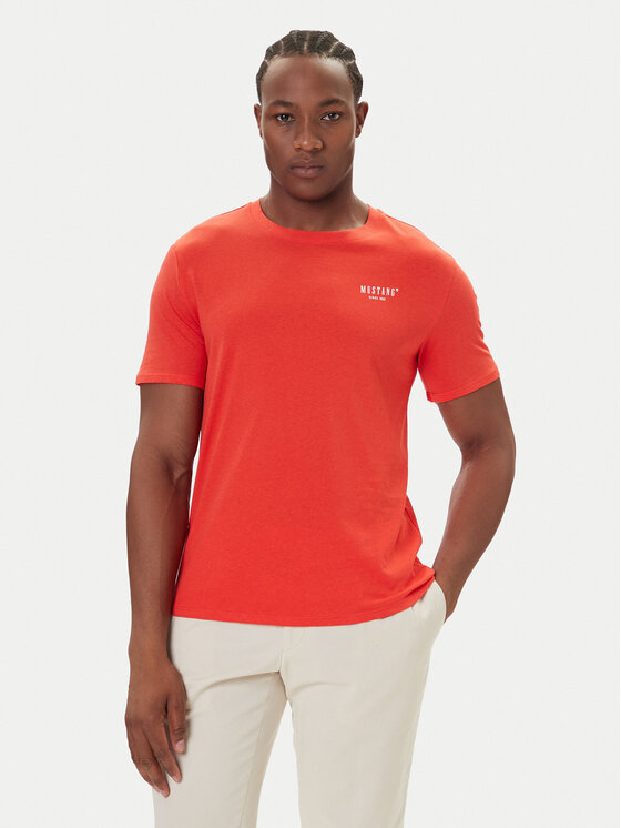 Mustang Mustang T-Shirt Austin 1016858 Grün Regular Fit