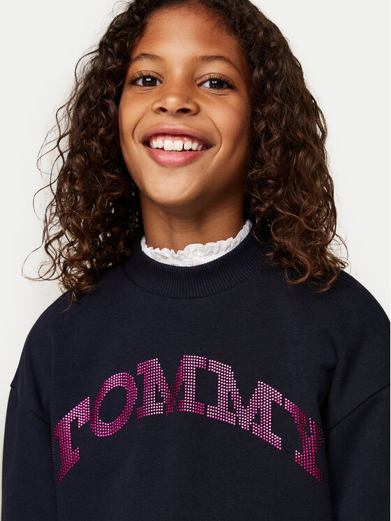 Tommy Hilfiger Tommy Hilfiger Pulóver KG0KG08187 Sötétkék Regular Fit