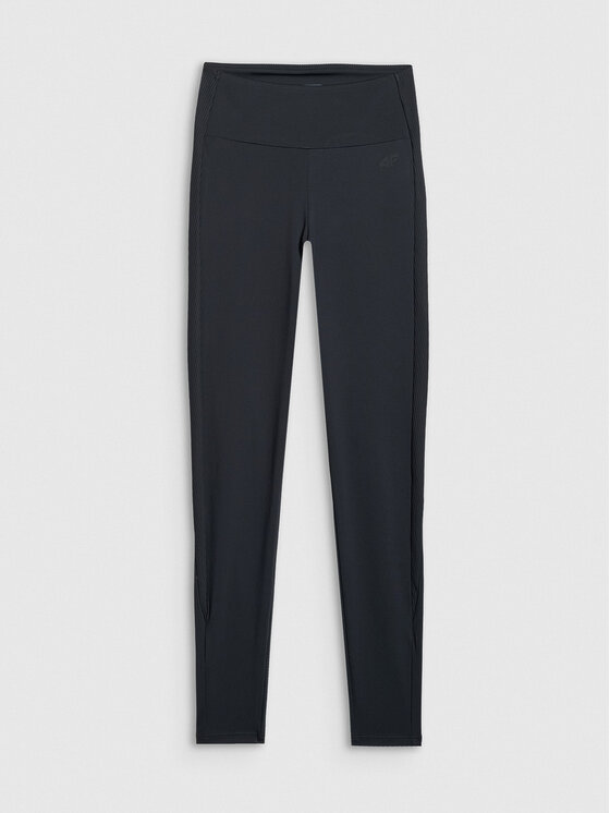 4F 4F Legginsy APRES SKI Czarny Slim Fit