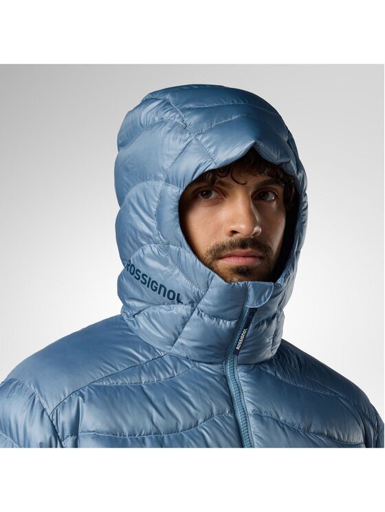 Rossignol Rossignol Kurtka puchowa M Verok Down Hoodie Jacket Niebieski Regular Fit