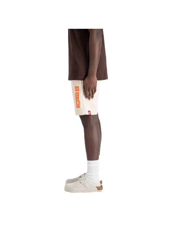 Alpha Industries Alpha Industries Szorty materiałowe AI.146365-578-S Écru Regular Fit