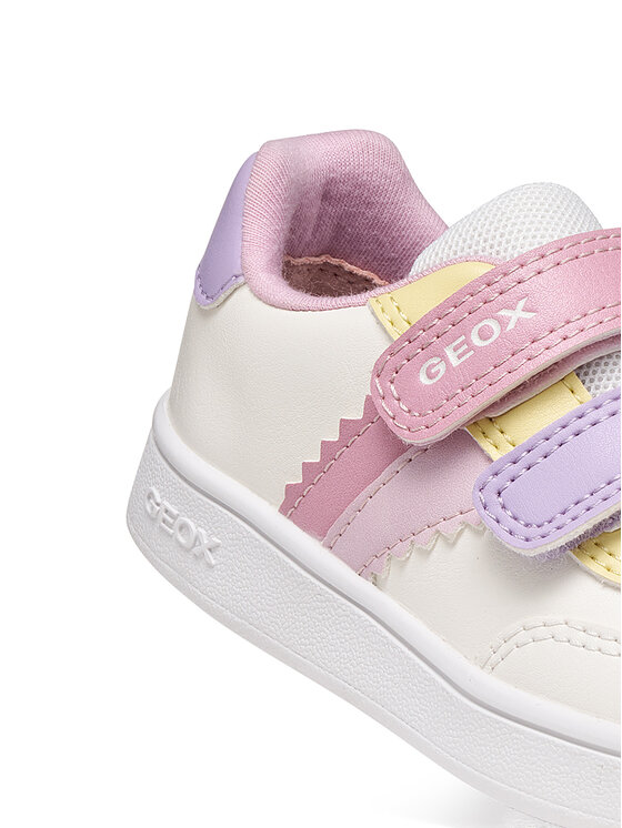 Geox Geox Sneakersy B Eclyper Girl B665MA 000BC C1R8Z Biały