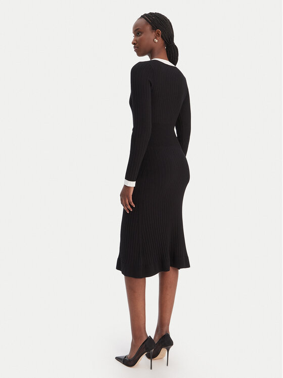 Guess Guess Trikotāžas kleita W6RK38 Z3HP2 Melns Regular Fit