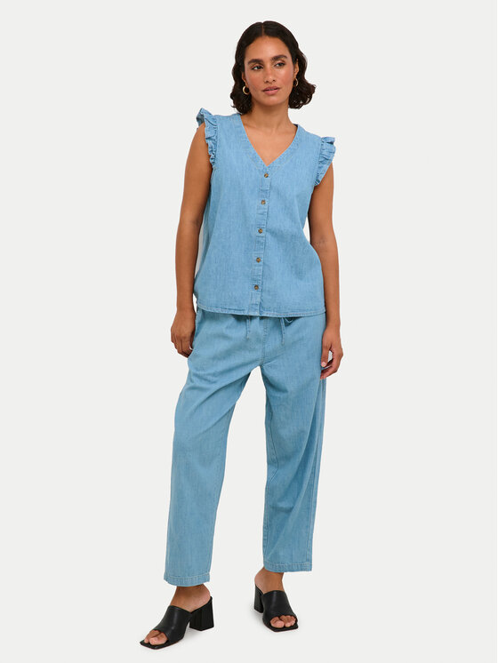 Kaffe Kaffe Blúz Louise 10508521 Kék Regular Fit