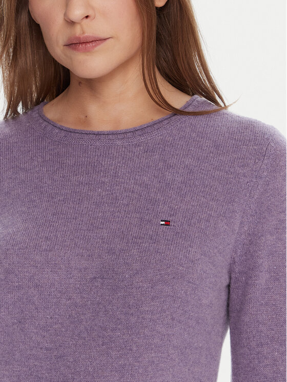Tommy Hilfiger Tommy Hilfiger Πουλόβερ WW0WW40264 Μωβ Regular Fit