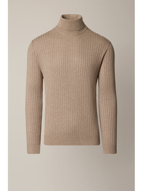 Lancerto Lancerto Sweter Vorn SW073225000087 Beżowy Regular Fit