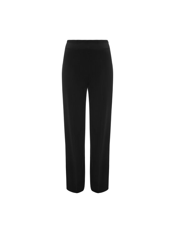 La Mania La Mania Společenské kalhoty ROMANTIC 2 Černá Casual Fit