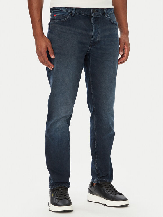 HUGO Jeans hlače HUGO 634 50561474 Mornarsko modra Tapered Fit