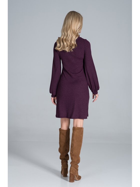 FIGL FIGL Sukienka M831 Fioletowy Regular Fit
