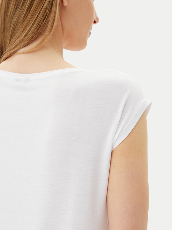 Pieces Pieces T-särk Billo 17078732 Valge Loose Fit