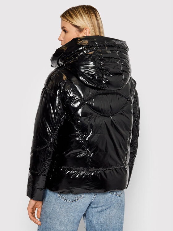 Geox Geox Зимно яке Emalise Mid W1429E T2886 F9000 Черен Regular Fit