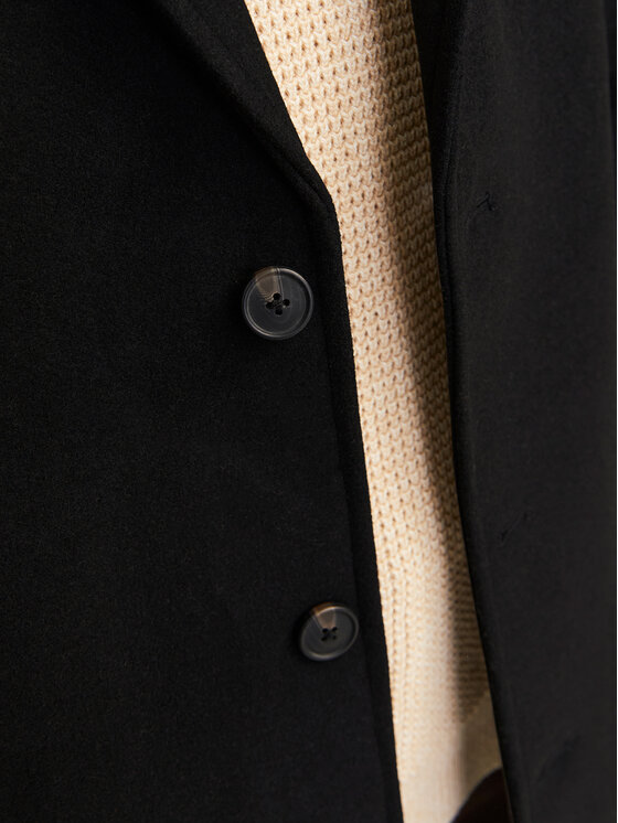 Jack&Jones Jack&Jones Μάλλινο παλτό Harris 12263845 Μαύρο Regular Fit