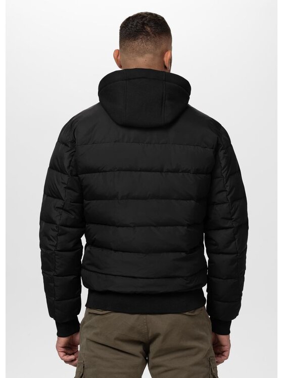 PITBULL PITBULL Kurtka zimowa HIDDEN Czarny Regular Fit