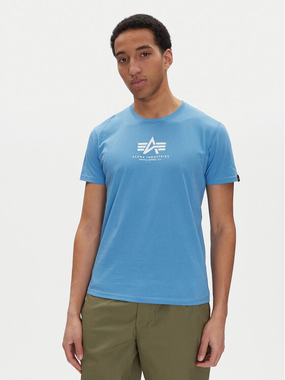 Alpha Industries Alpha Industries T-Shirt Basic 118533 Modrá Regular Fit
