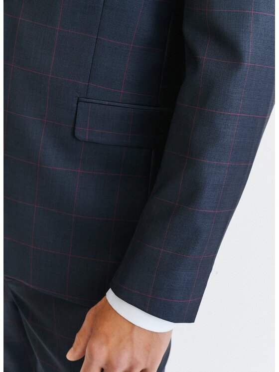 Pako Lorente Pako Lorente Marynarka P23SF-3G-002 Granatowy Slim Fit