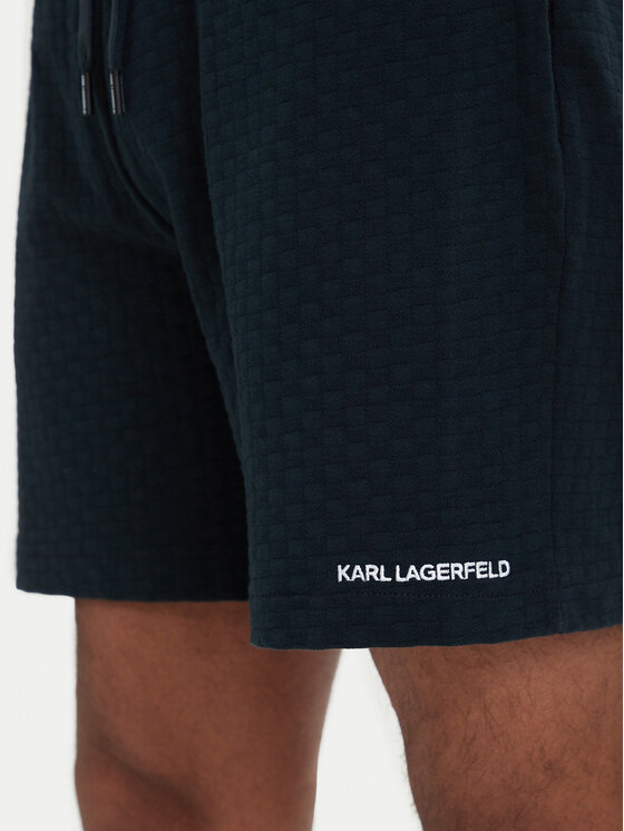 KARL LAGERFELD KARL LAGERFELD Plavecké šortky B2M46064 Tmavomodrá Regular Fit