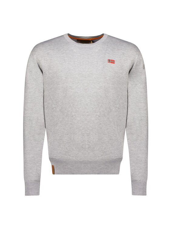 Geographical Norway Geographical Norway Bluza WY1172H/GN-Light Grey Szary Regular Fit