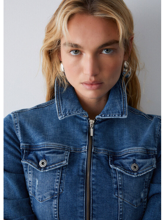 Liu Jo Liu Jo Giacca di jeans UA6176DS05778998 Celeste Regular Fit