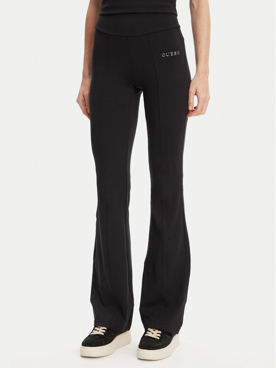Guess Pantaloni da tuta V5RB15 KCD02 Nero Regular Fit, taglia : XXS