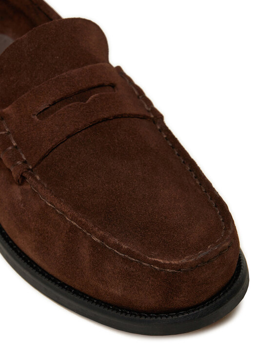 Tommy Hilfiger Tommy Hilfiger Mokasíny Classic Hilfiger Suede Loafer FM0FM05363 Hnědá
