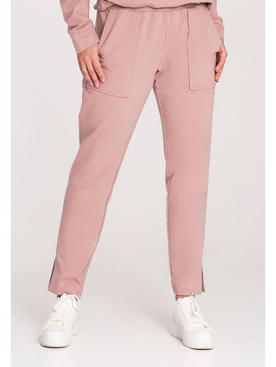 FIGL FIGL Spodnie dresowe M1035 Różowy Regular Fit