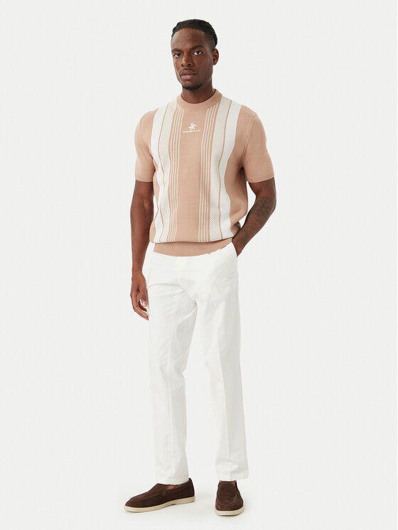 Beverly Hills Polo Club Beverly Hills Polo Club T-shirt M7611-HR Tamno bež Regular Fit
