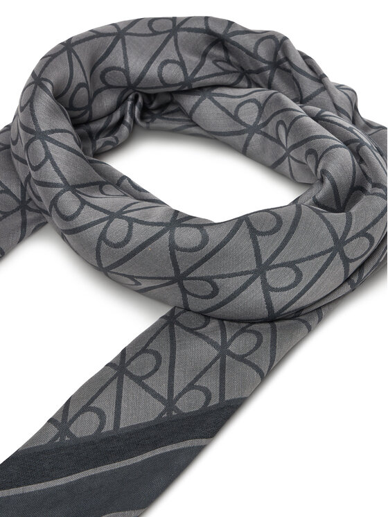 Calvin Klein Calvin Klein Marama Emblem Aop Jacquard Square Scarf LV04F8080G Crna