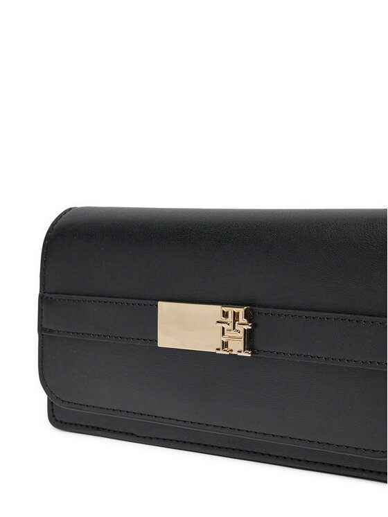 Tommy Hilfiger Tommy Hilfiger Τσάντα Th Heritage Lrg Flap W/Chain AW0AW16918 Μαύρο