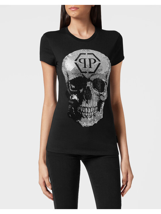 PHILIPP PLEIN PHILIPP PLEIN T-Shirt 2557 Czarny Regular Fit