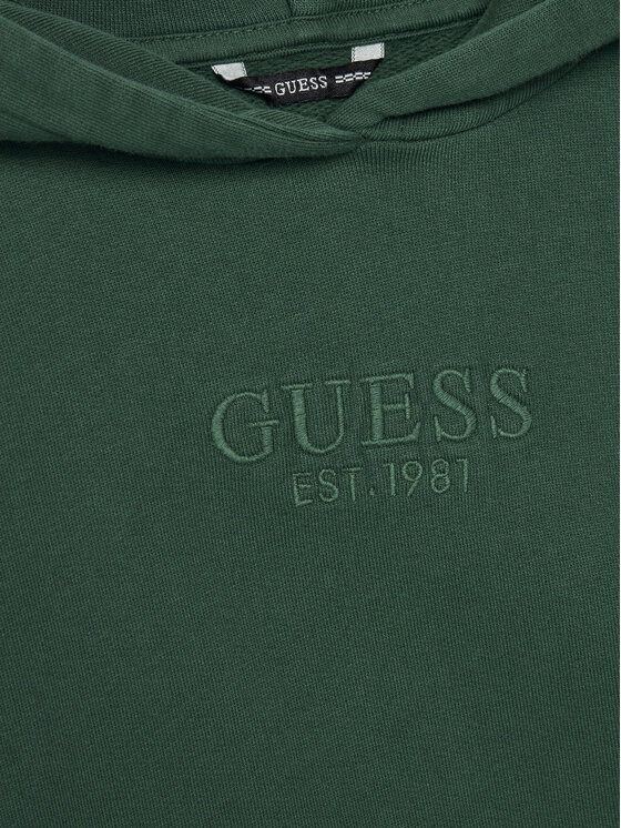 Guess Guess Bluza L5YQ25 KAV34 Zielony Oversize