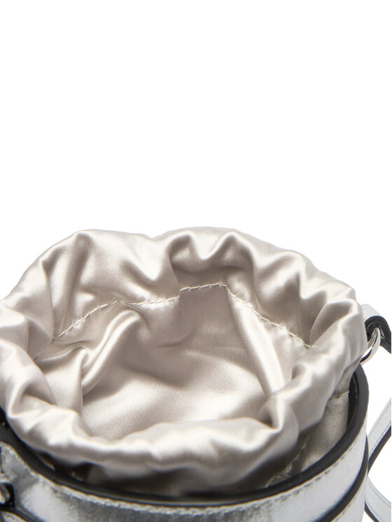 PINKO PINKO Torebka Mini Bucket Manico 25-26 PLTT 105910 Srebrny