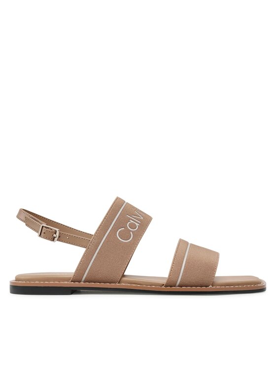 Calvin Klein Sandali Squared Flat Sandal He HW0HW01496 Rjava