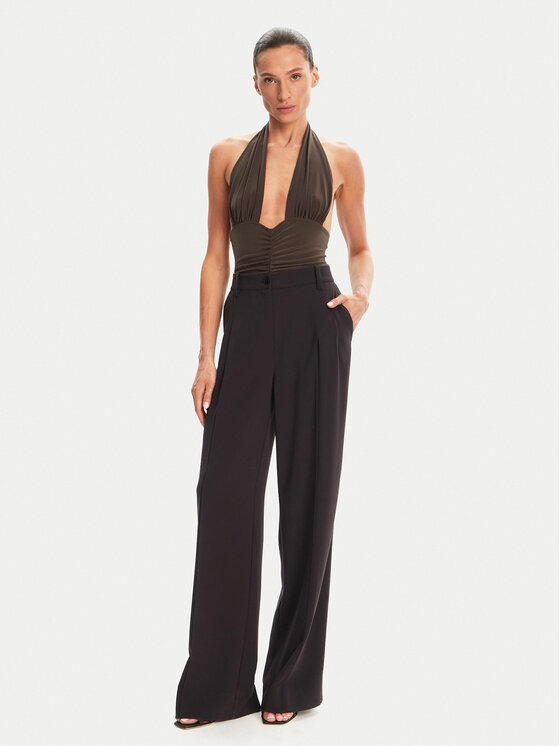 NORMA KAMALI NORMA KAMALI Body Mio KK424XPLG74823 Brązowy Slim Fit
