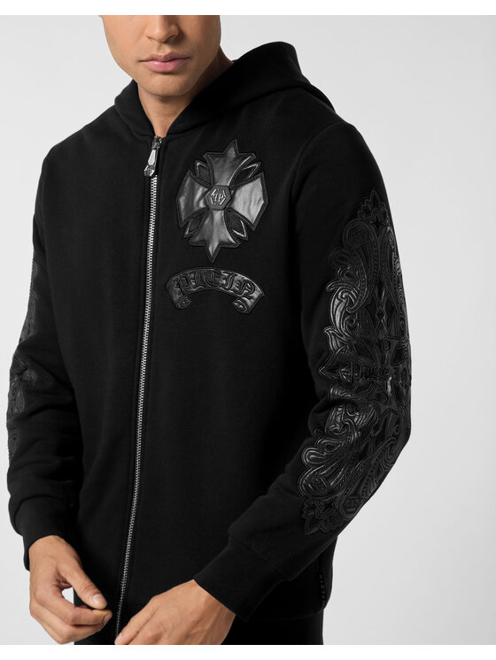PHILIPP PLEIN PHILIPP PLEIN Bluza 25931 Czarny Athletic Fit