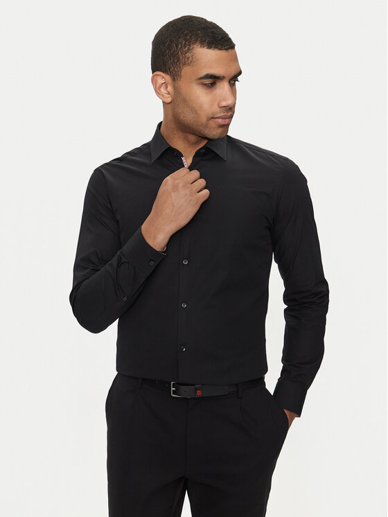 Hugo Košeľa Koey 50519819 Čierna Slim Fit