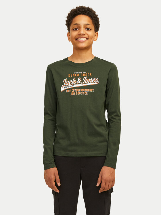 Jack&Jones Junior Bluza Logo 12258882 Zelena Regular Fit