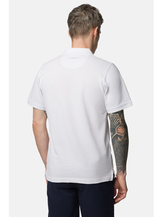 Lancerto Lancerto Polo Blake PO073123000014 Biały Regular Fit