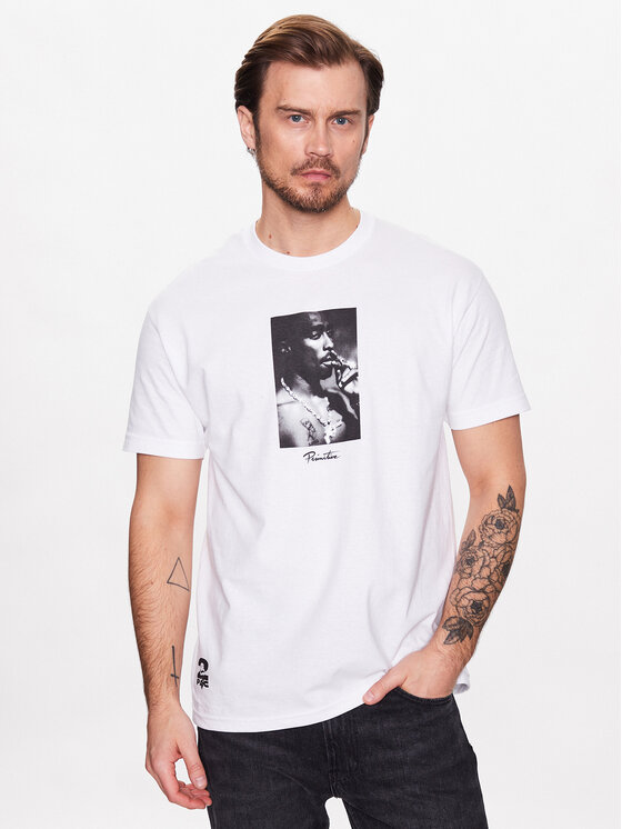 Férfi Póló Primitive, Méret: M, Fehér, 2Pac P14377