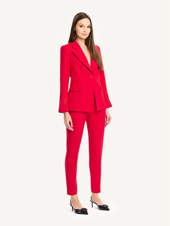 KMX KMX Spodnie materiałowe 808610008 Czerwony Tapered Fit
