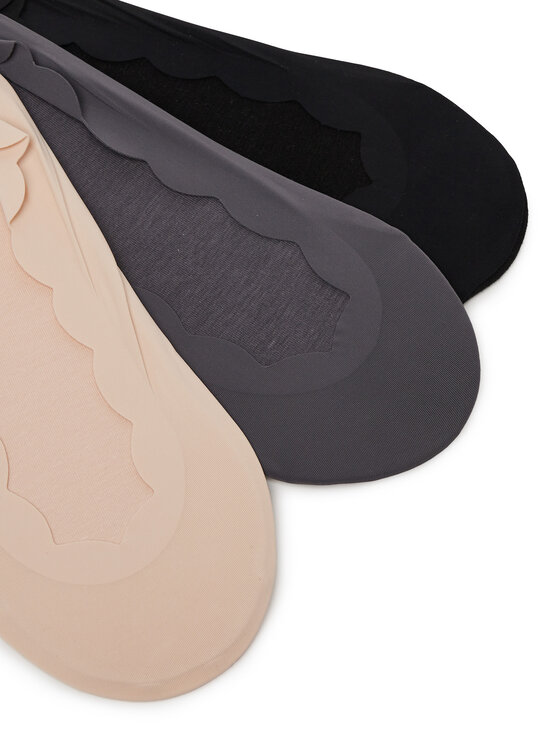 Nine West Nine West Členkové ponožky LA_NW_4WB_009_SS25 (3-PACK) BKACK/MIX Farebná