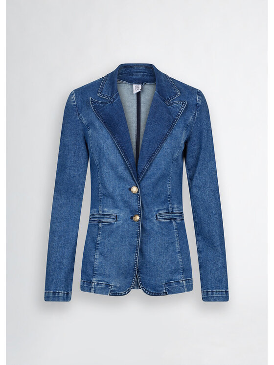 Liu Jo Liu Jo Giacca di jeans UA5093D492578809 Celeste Regular Fit