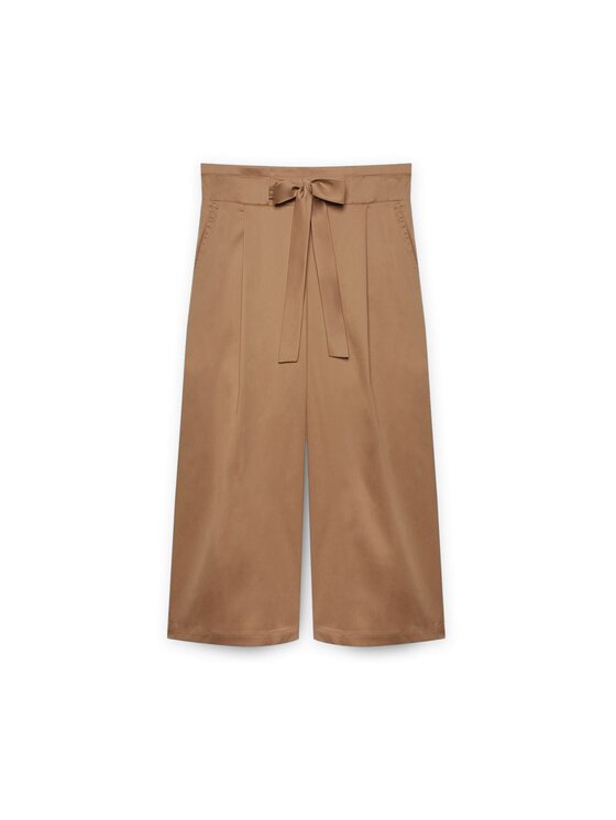 Fiorella Rubino Fiorella Rubino Pantaloni di tessuto P020L002289N012 Écru A-Line Fit