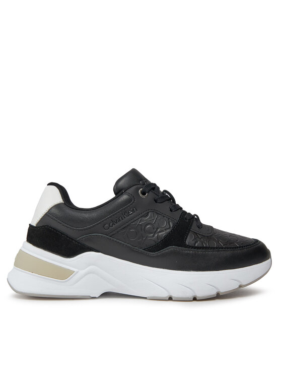 Sneakers Calvin Klein Elevated Runner - Mono Mix HW0HW01869 Negru