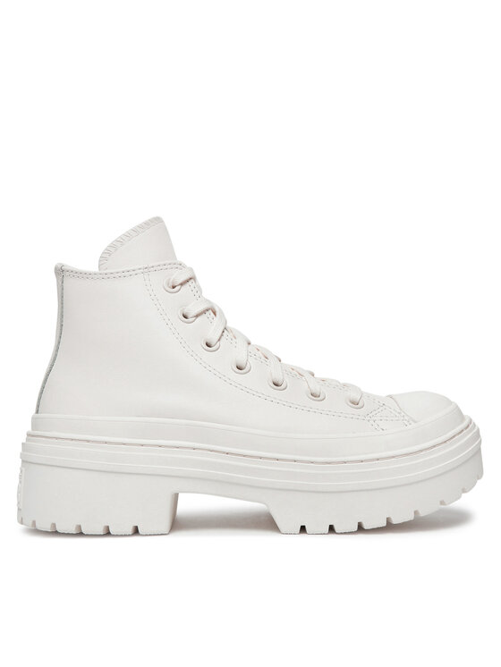 Converse Converse Polacchine Chuck Taylor All Star Lugged Heel Leather Platform A10370C Bianco