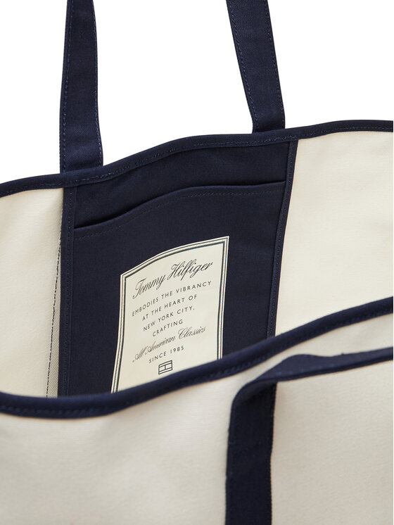 Tommy Hilfiger Tommy Hilfiger Kabelka Th Summer Tote AM0AM13557 Biela